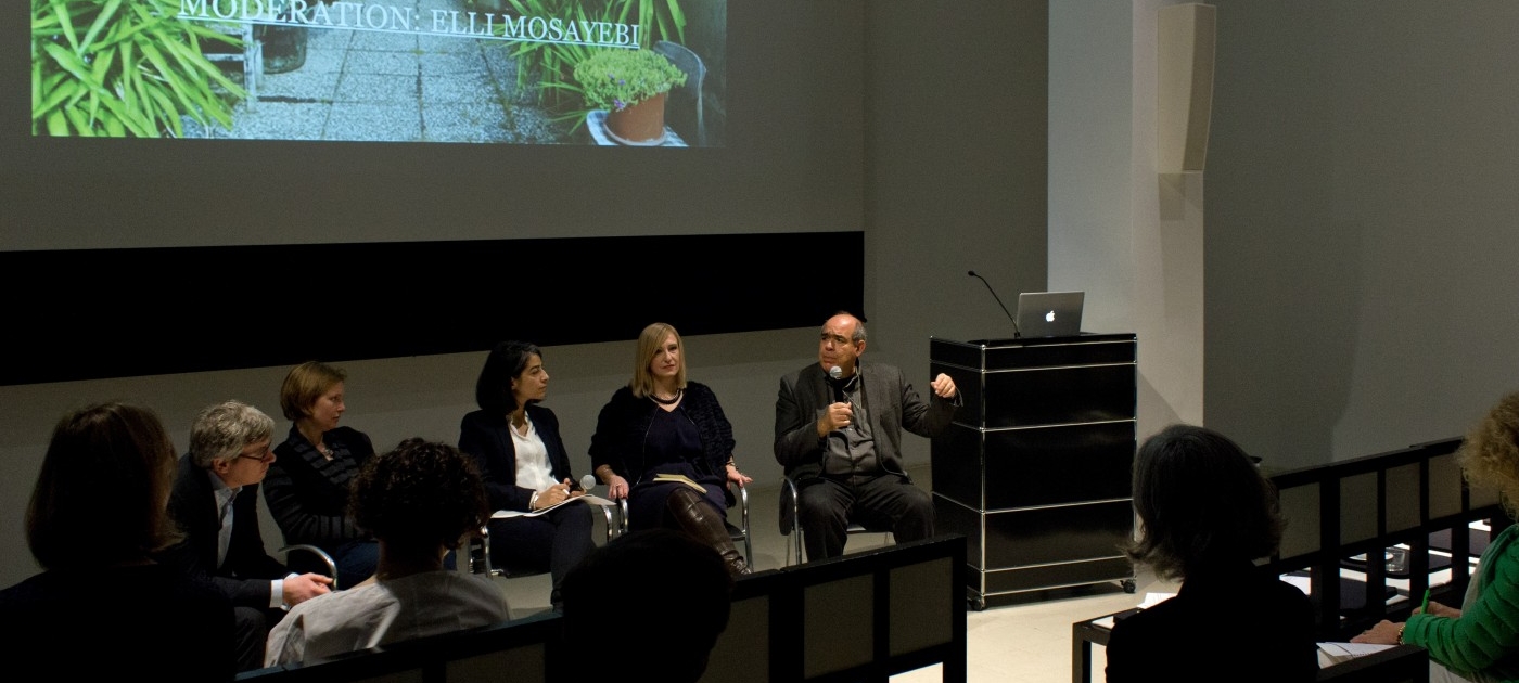 Podiumsdiskussion „The Private Space“ (Foto © Entwerfen und Wohnungsbau, TU Darmstadt)